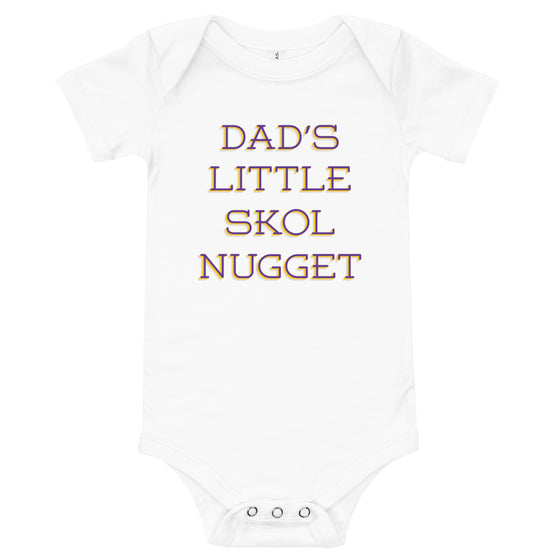 Dad's little nugget Baby short sleeve one piece