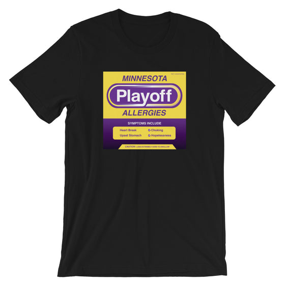Minnesota Playoff Allergies T-Shirt Vikes Colors
